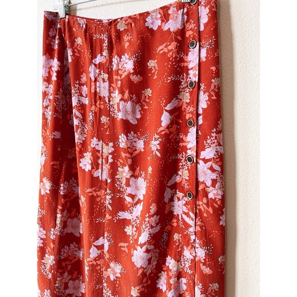 Free People Retro Love High Waist Midi Skirt Women’s Size 12 - Picture 3 of 6